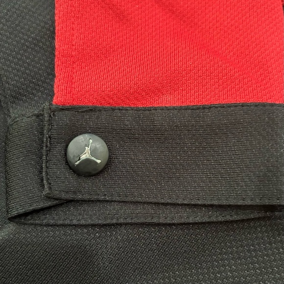 Nike Air Jordan Track Jacket Youth L 16/18 Black Red Jumpman Logo Full Zip - Picture 7 of 13